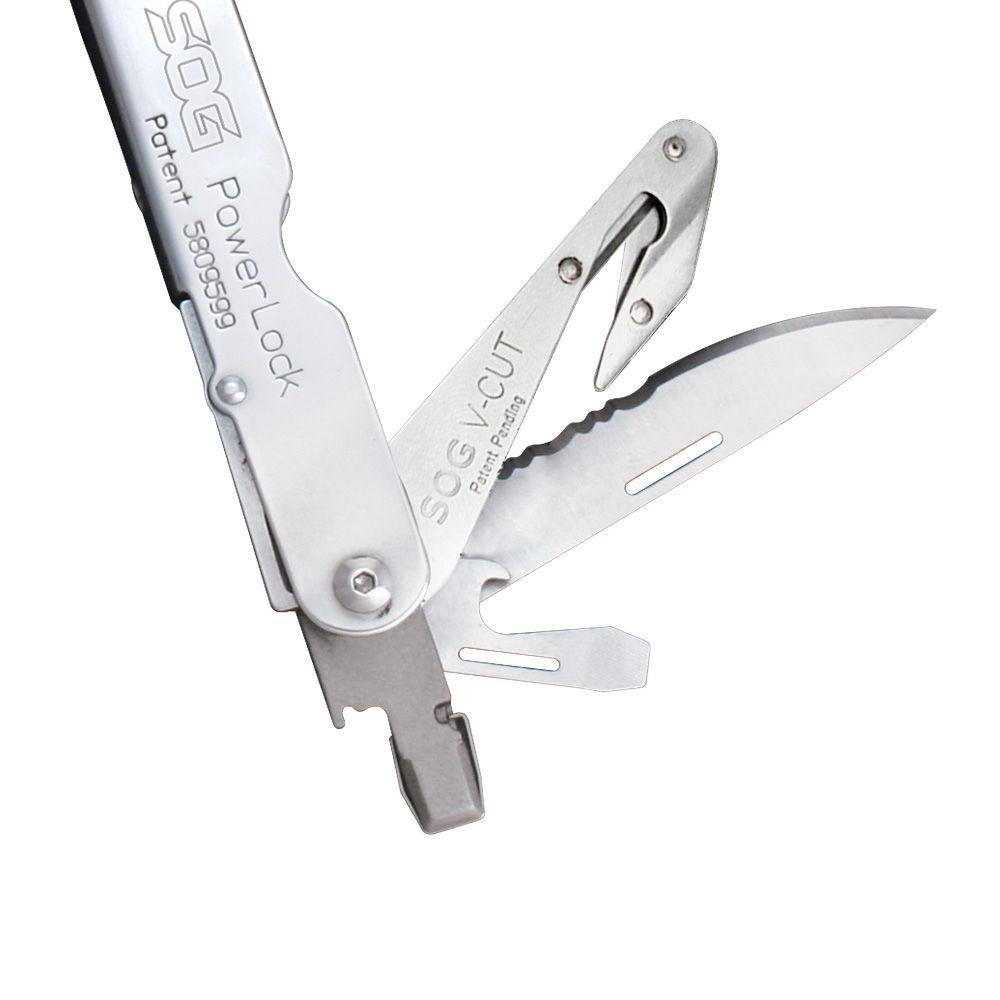 SOG PowerLock Multi-Tool with V-Cutter and Nylon Sheath