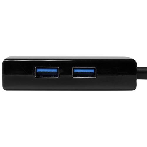 StarTech USB 3.0 to Gigabit Network Adapter with Two-Port USB Hub
