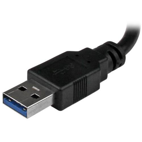 StarTech USB 3.0 to Gigabit Network Adapter with Two-Port USB Hub