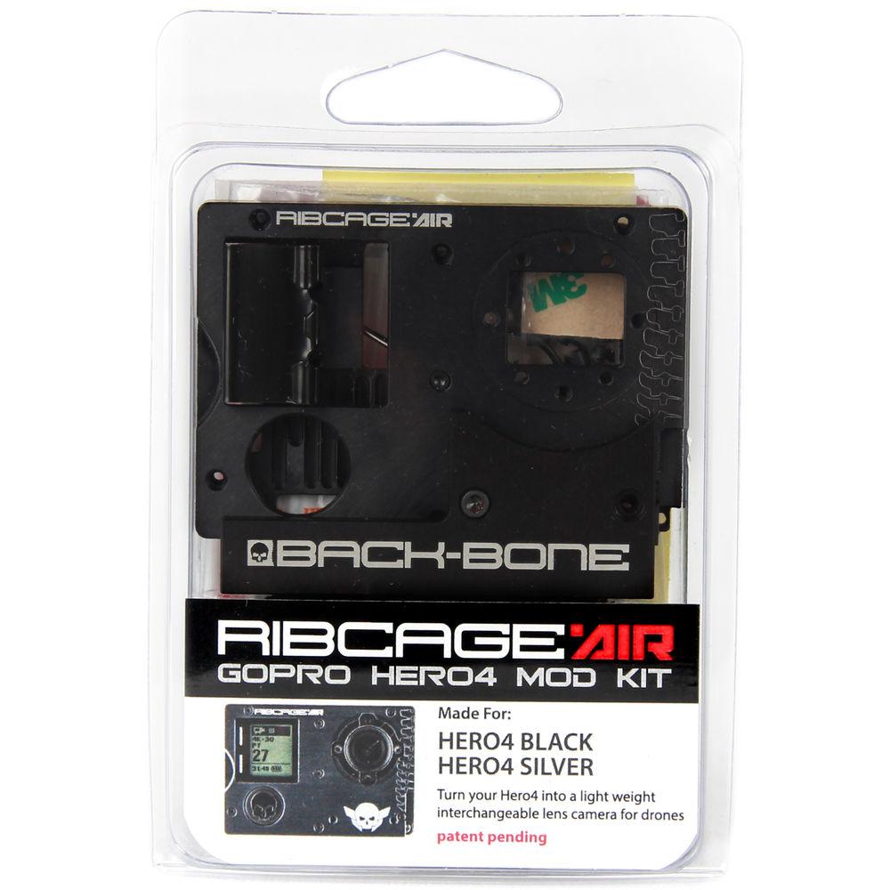 Back-Bone Gear Ribcage AIR Mod Kit for GoPro HERO4 Black Silver