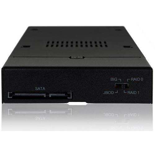 Icy Dock ToughArmor Dual Bay RAID 2.5" SATA HDD & SSD Mobile Rack for 3.5" Front Device Bay