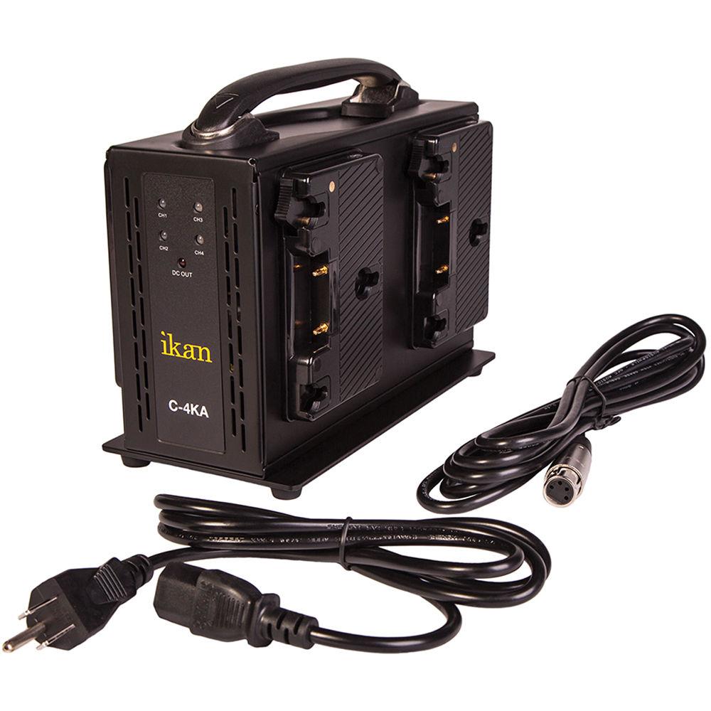 ikan Quad Pro Battery Charger for Anton Bauer Type Batteries