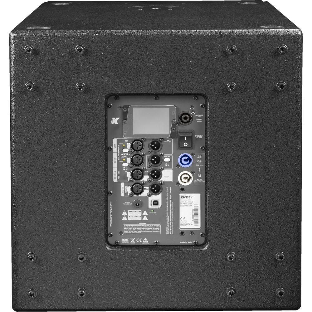 K-Array KMT18 Mark I 18" 1400W Powered Subwoofer with DSP