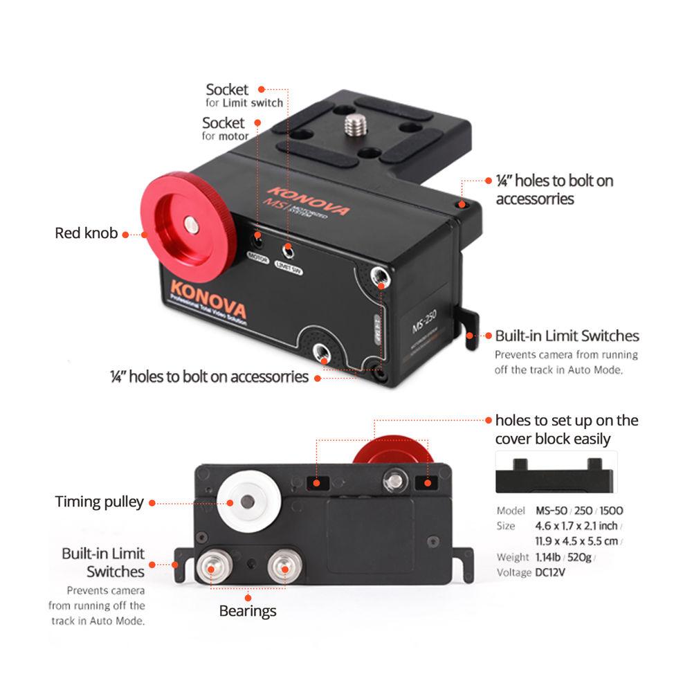 Konova MSB 250 Bundle with MS Kit and Basic Pan-Tilt Controller