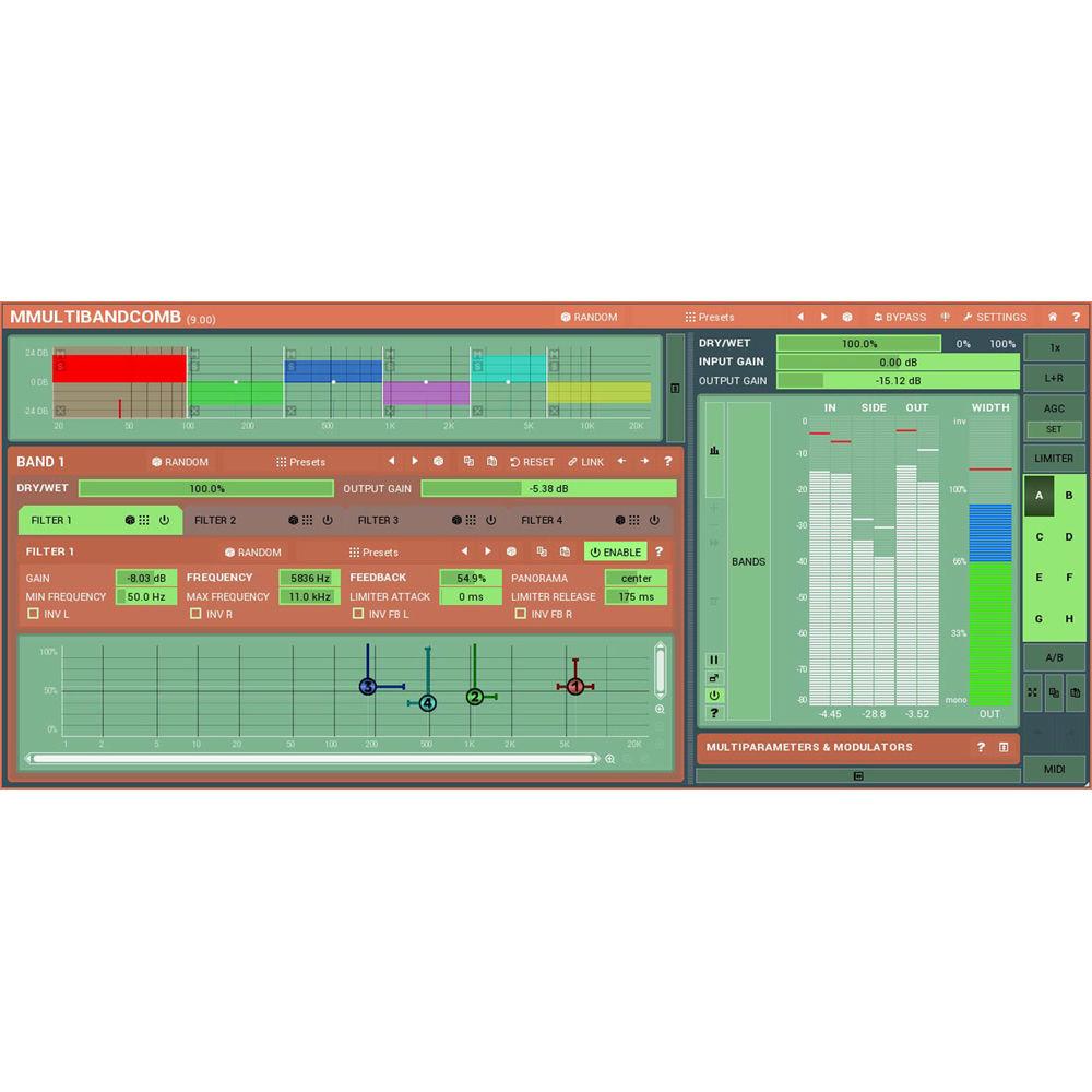 MeldaProduction MMultiBandComb - Multi-Comb Filter Plug-In