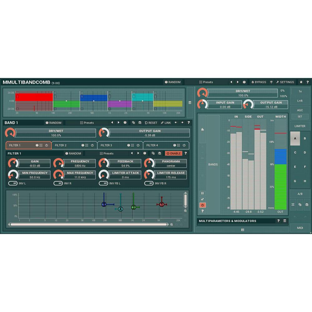 MeldaProduction MMultiBandComb - Multi-Comb Filter Plug-In