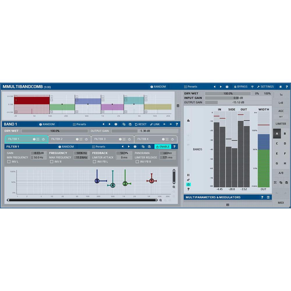 MeldaProduction MMultiBandComb - Multi-Comb Filter Plug-In