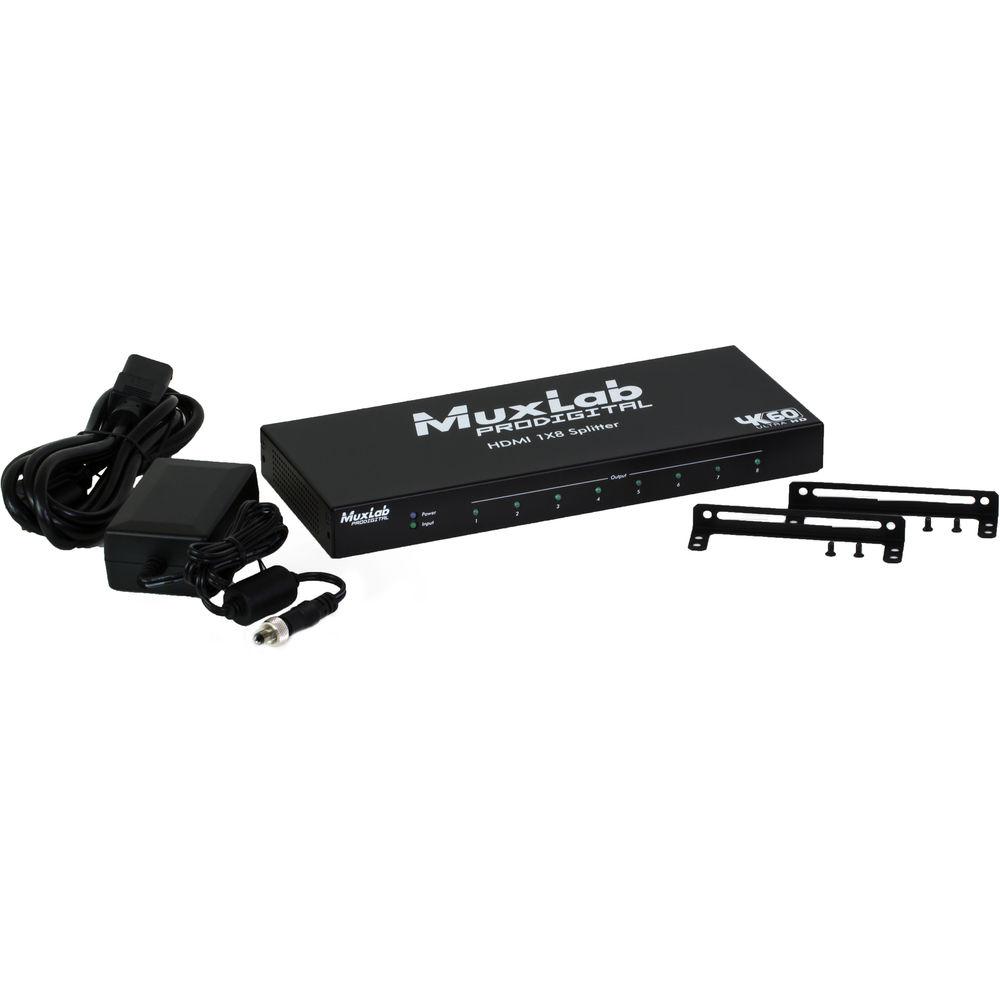 MuxLab 1x8 4K HDMI Splitter