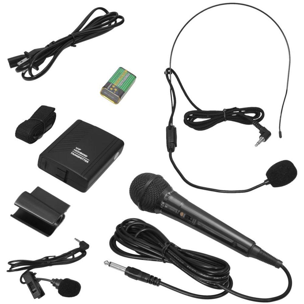 Pyle Pro 60W Portable Bluetooth Karaoke PA Speaker Amplifier, & Microphone System