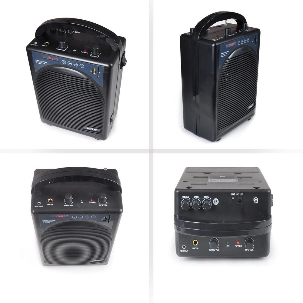 Pyle Pro 60W Portable Bluetooth PA Speaker, Amplifier, & Microphone System