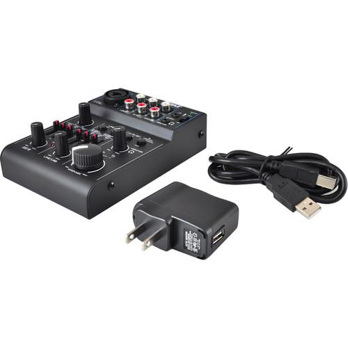 Pyle Pro Bluetooth-Enabled 3-Channel DJ Mixer Audio Interface