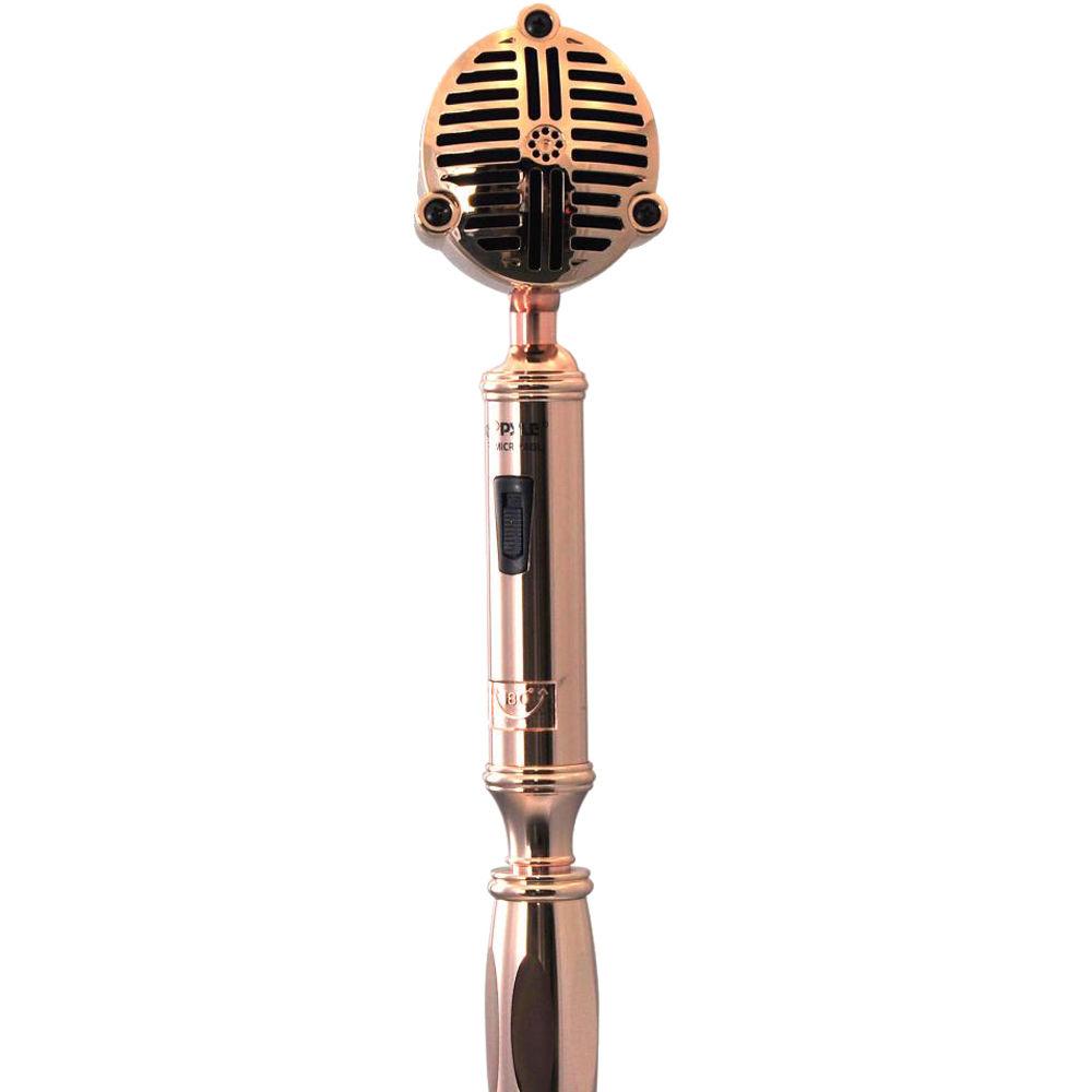 Pyle Pro Classic Retro Vintage-Style Microphone with Swing Stand