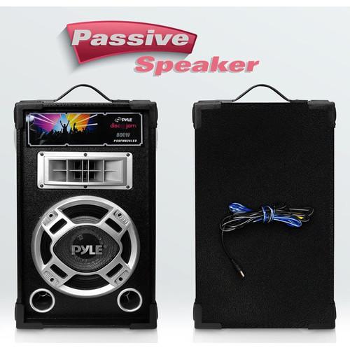 Pyle Pro Disco Jam Dual 8" Bookshelf Tower Stereo Speaker System