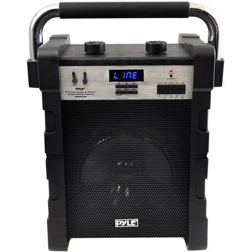 Pyle Pro Jobsite Boombox - 100 Watt 8" Bluetooth Portable Speaker System