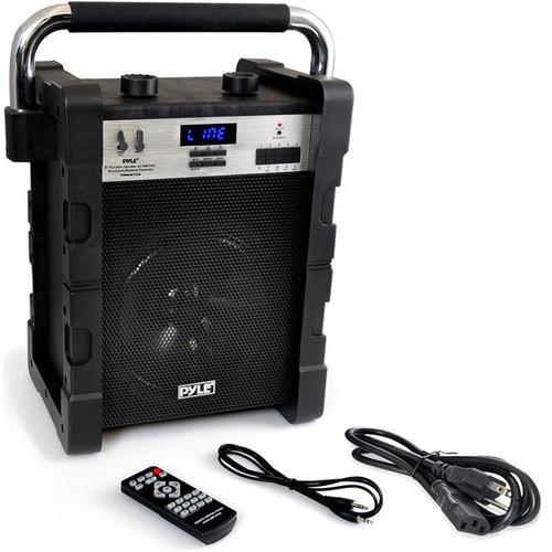 Pyle Pro Jobsite Boombox - 100 Watt 8" Bluetooth Portable Speaker System