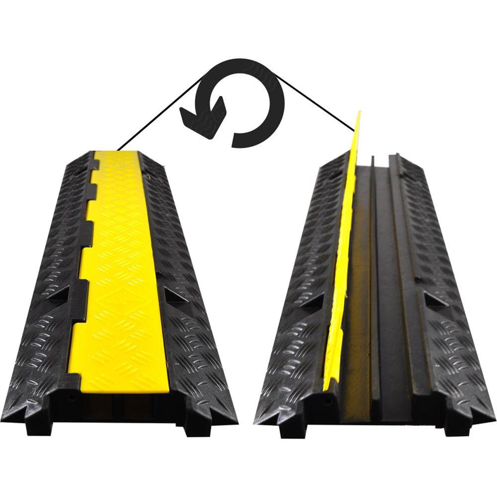 Pyle Pro Protective Cable & Wire Concealment Ramp Track with Flip-Open Top Cover