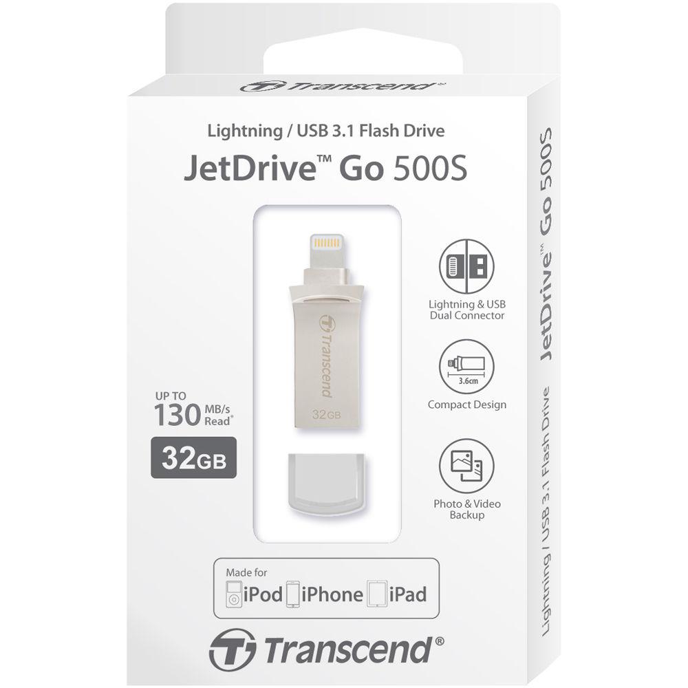 Transcend JetDrive Go 500 Mobile Storage for iOS Devices