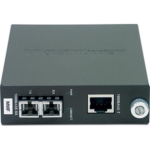 TRENDnet Intelligent 1000Base-T to 1000Base-SX Multi-Mode SC Fiber Converter