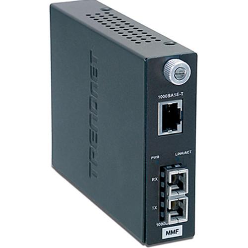 TRENDnet Intelligent 1000Base-T to 1000Base-SX Multi-Mode SC Fiber Converter