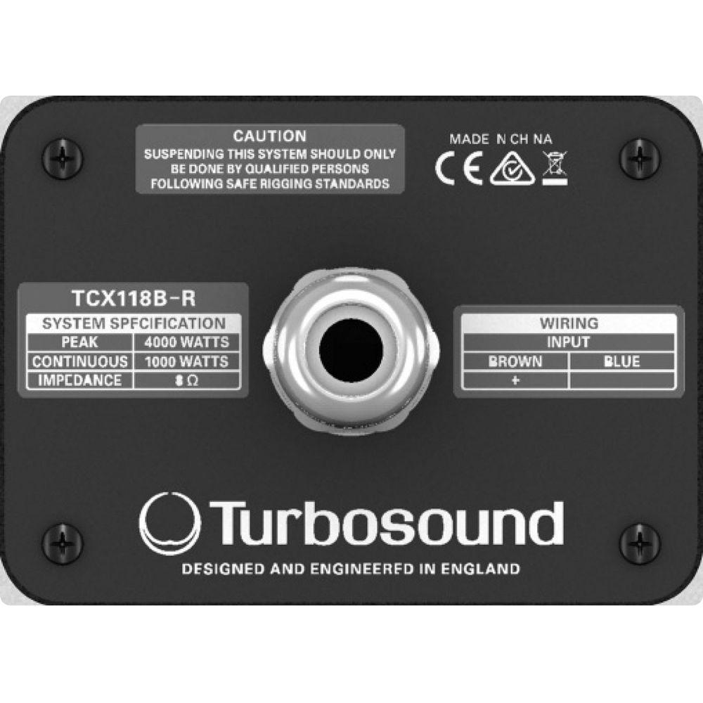Turbosound Dublin TCX118B-R-WH 18" Band-Pass Weather-Resistant Subwoofer