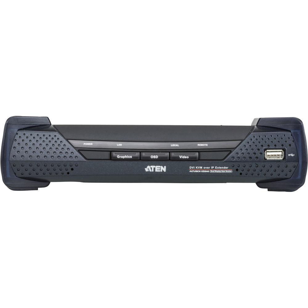 ATEN KE6940R Dual DVI KVM Over IP Extender Receiver