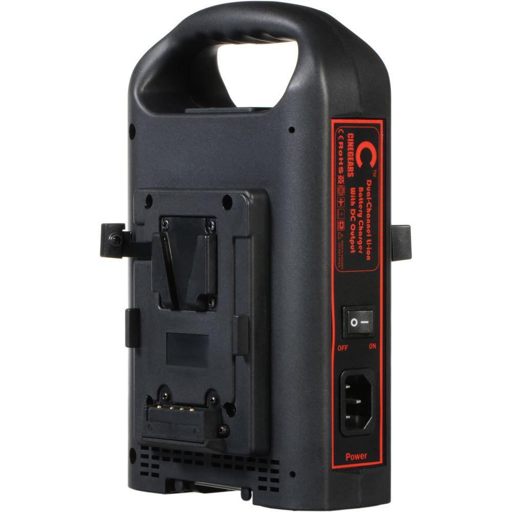 CINEGEARS Dual-Channel Li-Ion Battery Charger for V-Mount