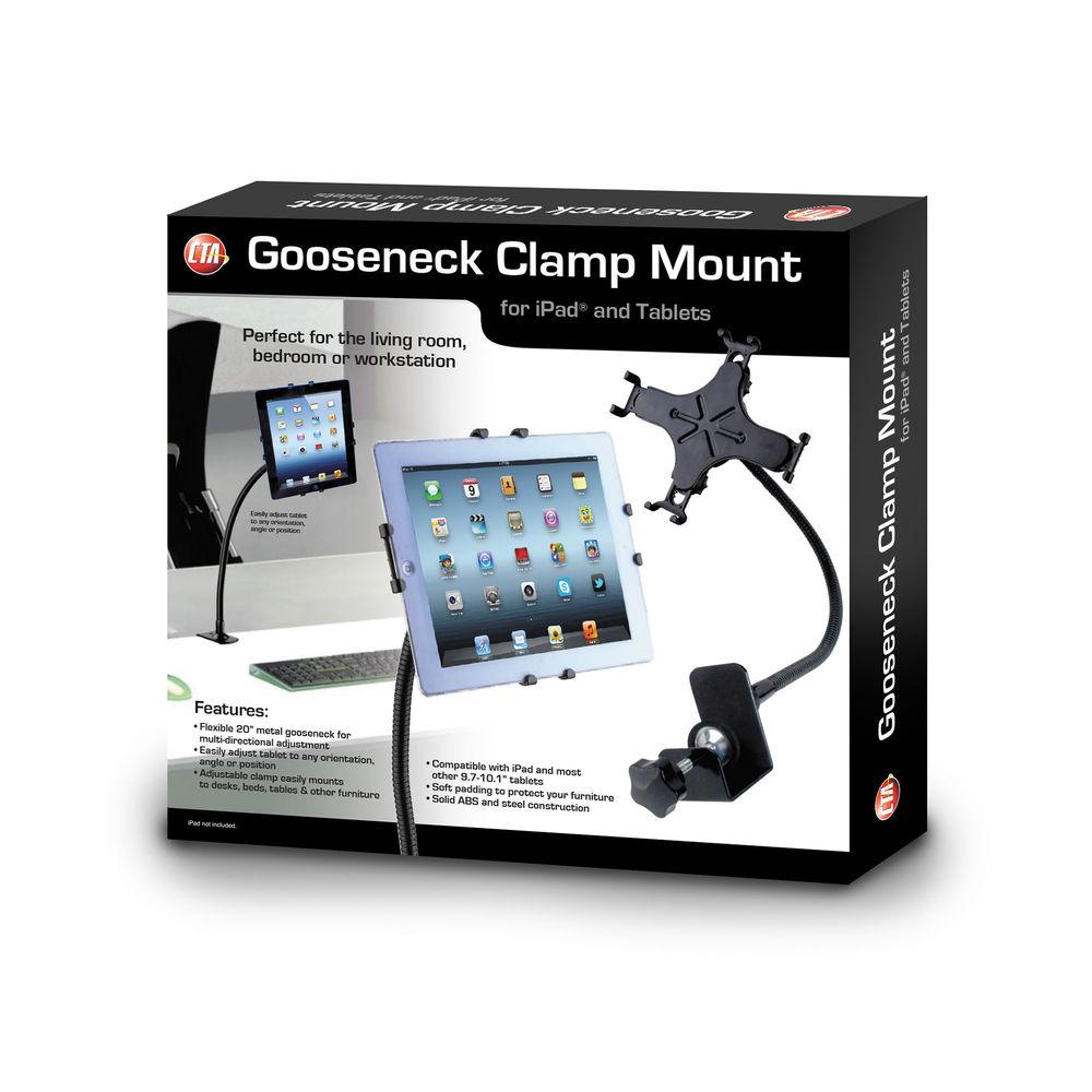 CTA Digital Gooseneck Clamp Mount for 9.7 to 10.1" Tablets