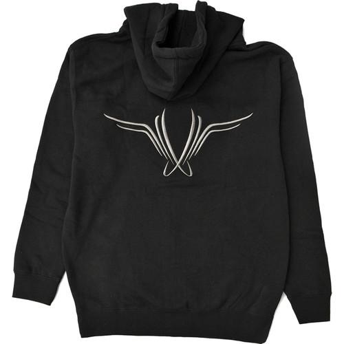 FREEFLY Zippered Hoodie with Front and Back Embroidery