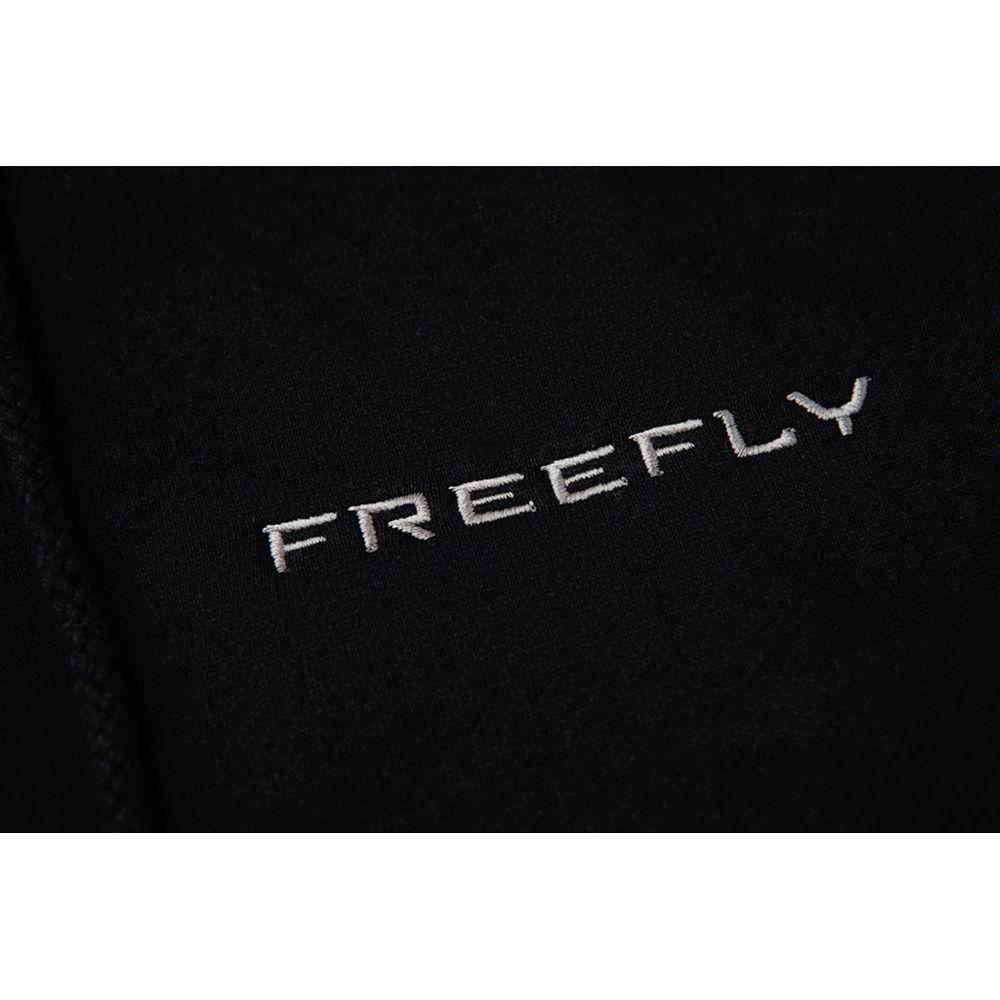 FREEFLY Zippered Hoodie with Front and Back Embroidery