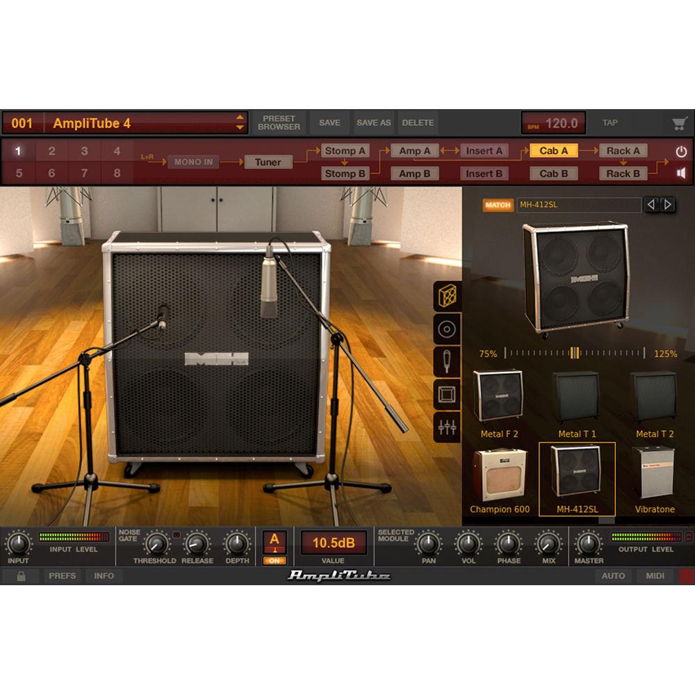 IK Multimedia AmpliTube 4 - Guitar Amplifier and Cabinet Emulation Software