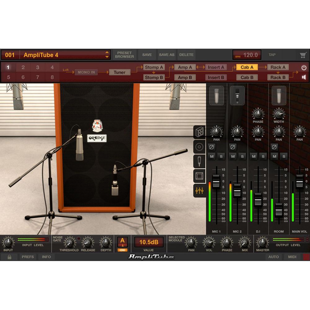 IK Multimedia AmpliTube 4 - Guitar Amplifier and Cabinet Emulation Software
