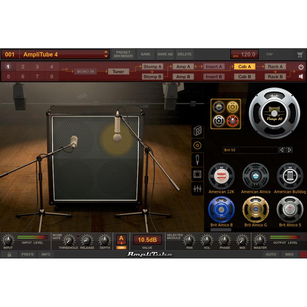IK Multimedia AmpliTube 4 - Guitar Amplifier and Cabinet Emulation Software
