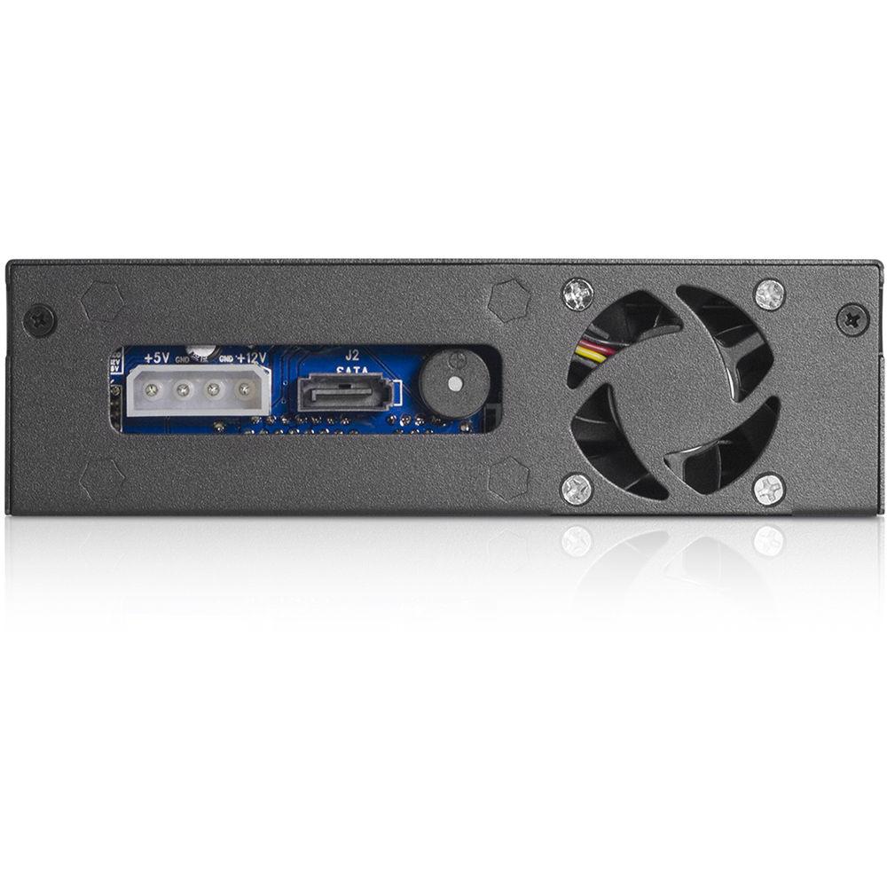 iStarUSA 5.25 to 3.5" SATA SAS 6 Gbps HDD Hot-Swap Rack with LCD