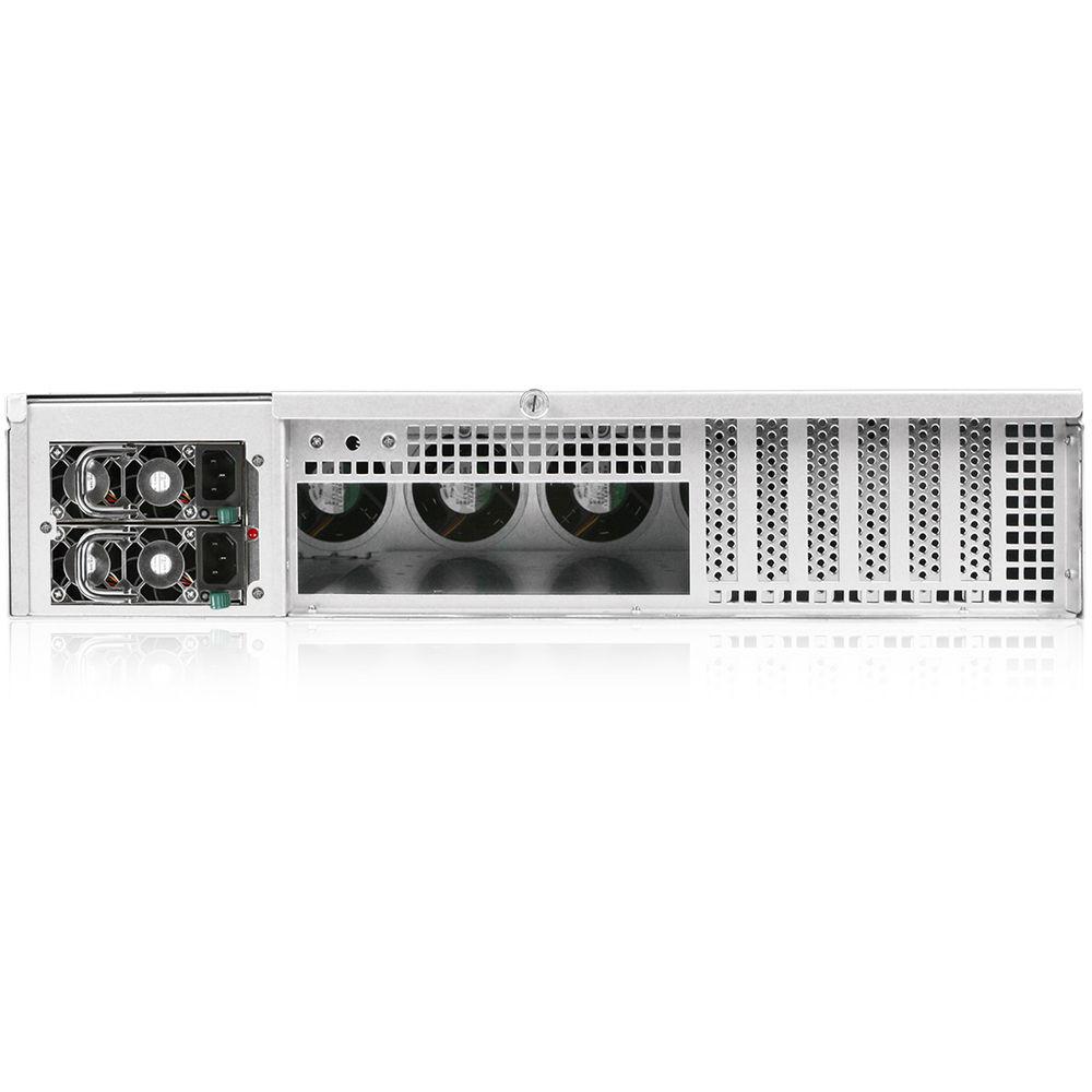 iStarUSA EX2M8 2 RU 8-Bay Storage Server Rackmount Chassis with 750W Redundant Power Supply