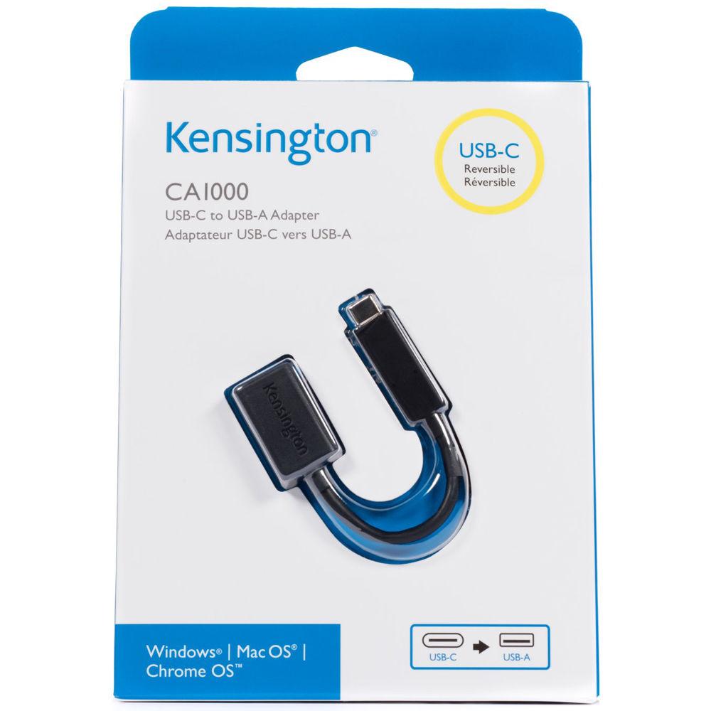 Kensington USB 3.1 Gen 1 Type-C Male to USB Type-A Female Adapter