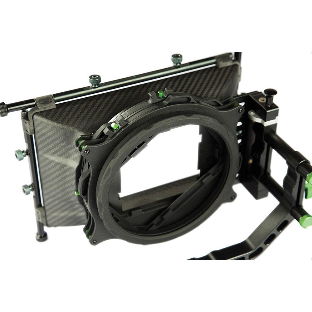 LanParte MB-02 4 x 5.65" Rod-Mounted Swing-Away Matte Box for 15mm Rods