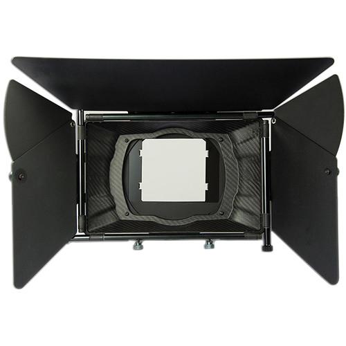 LanParte MB-02 4 x 5.65" Rod-Mounted Swing-Away Matte Box for 15mm Rods