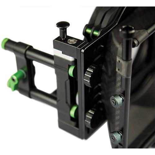LanParte MB-0219 4 x 5.65" Rod-Mounted Swing-Away Matte Box for 19mm Rods