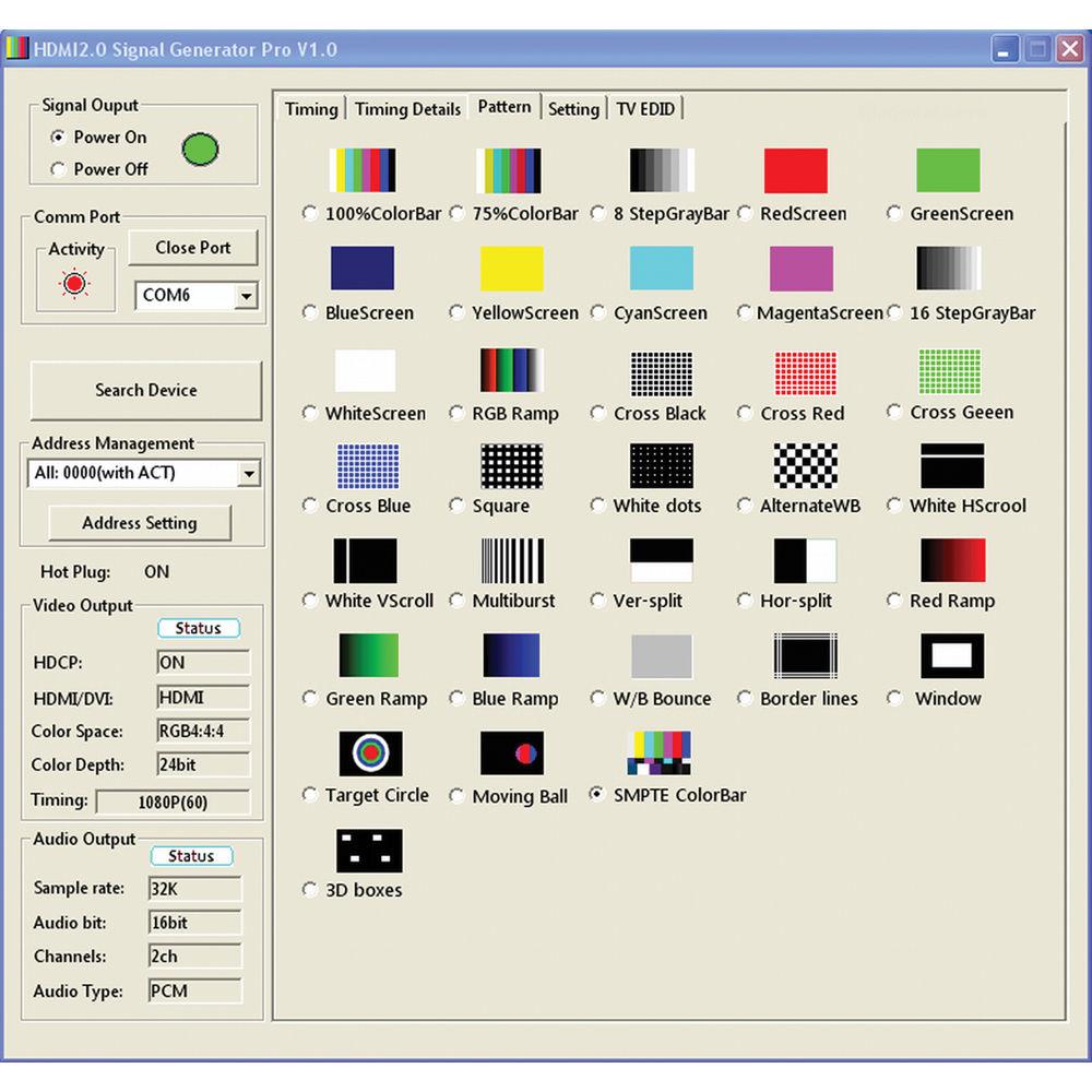 Marshall Electronics V-SG4K-HDI 4K HDMI Portable Signal Generator