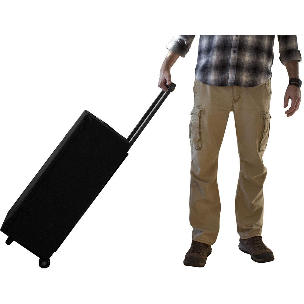 Porta Brace Rigid-Frame Case with Off-Road Wheels for Videssence VF100 Light