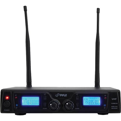 Pyle Pro PDWM3360 Dual Handheld UHF Wireless Microphone System