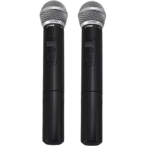 Pyle Pro PDWM3360 Dual Handheld UHF Wireless Microphone System