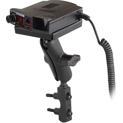 RAM MOUNTS Brake Clutch Reservoir Mount with Power Plate III Radar Detector Holder