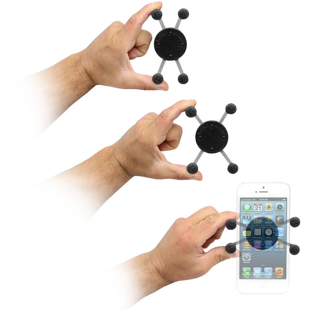 RAM MOUNTS Universal X-Grip Cradle with USB Type A Step Down Converter Charger