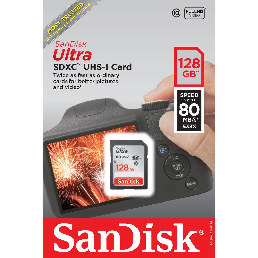 SanDisk 128GB Ultra UHS-I SDXC Memory Card
