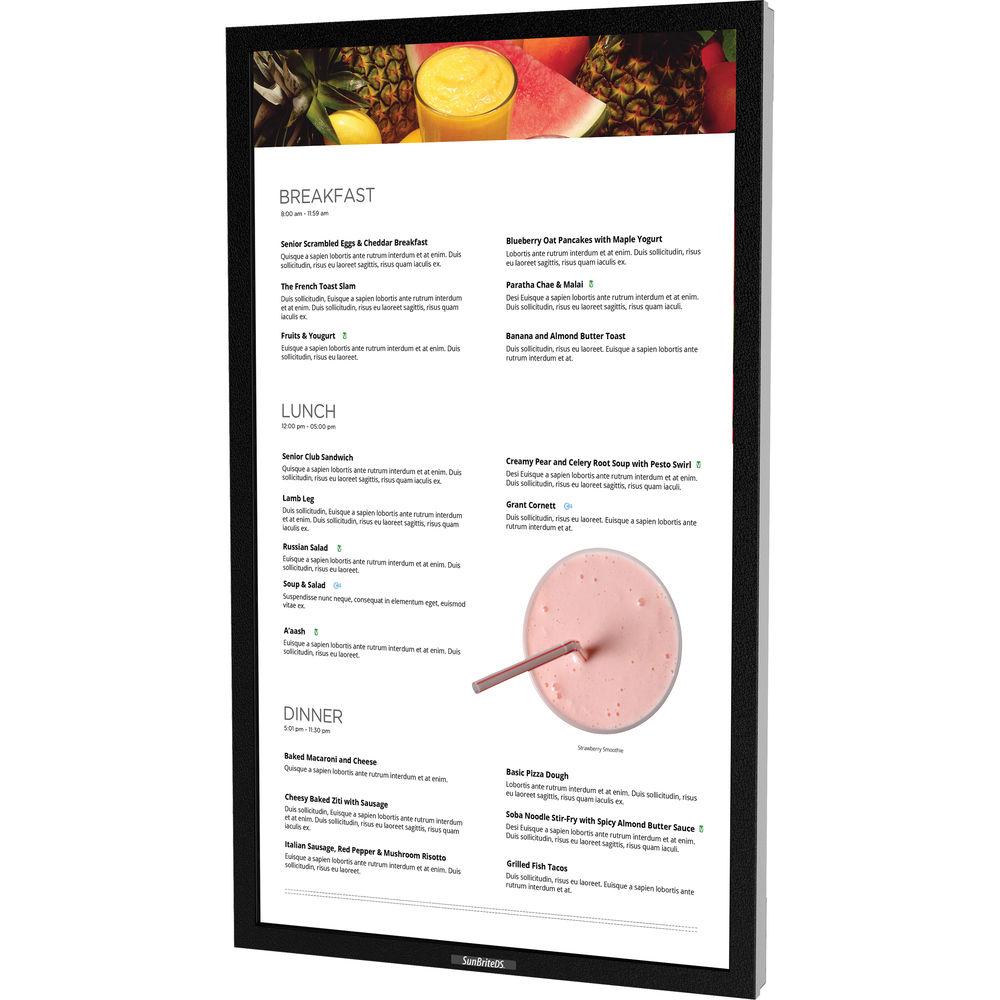 SunBriteTV Pro Series 55" Outdoor Digital Signage Portrait Display