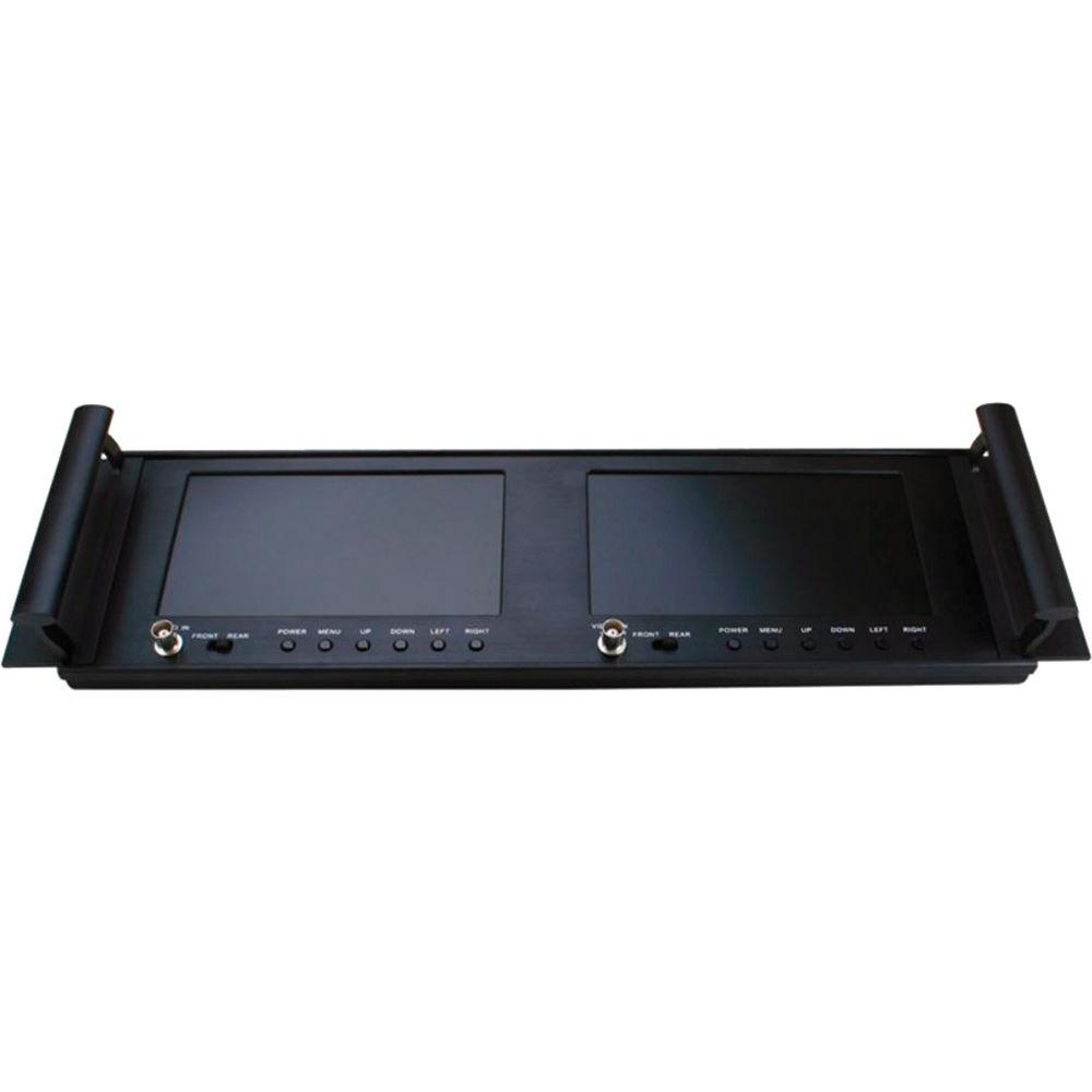 Unique Product Solutions Dual 7" Rack Mount Monitor with Loop Through