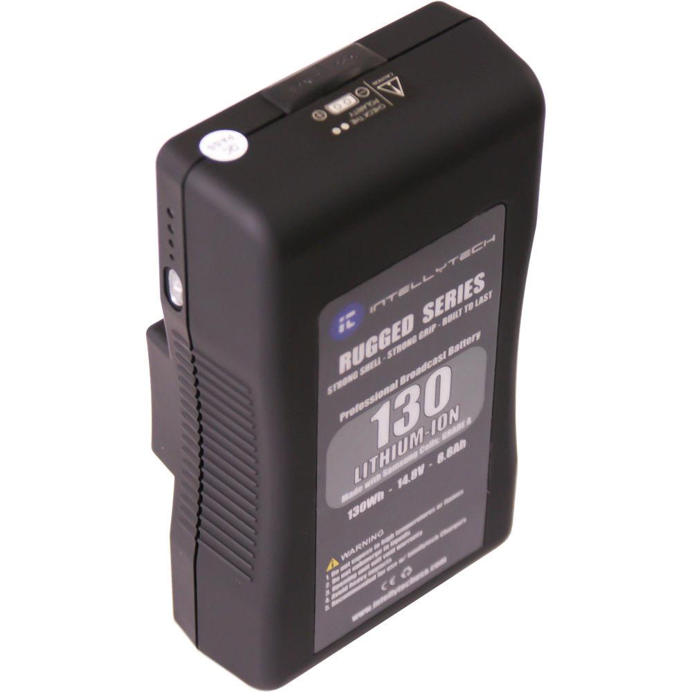 Intellytech 130Wh Rugged Series Li-Ion Slim Battery Pack with V-Mount