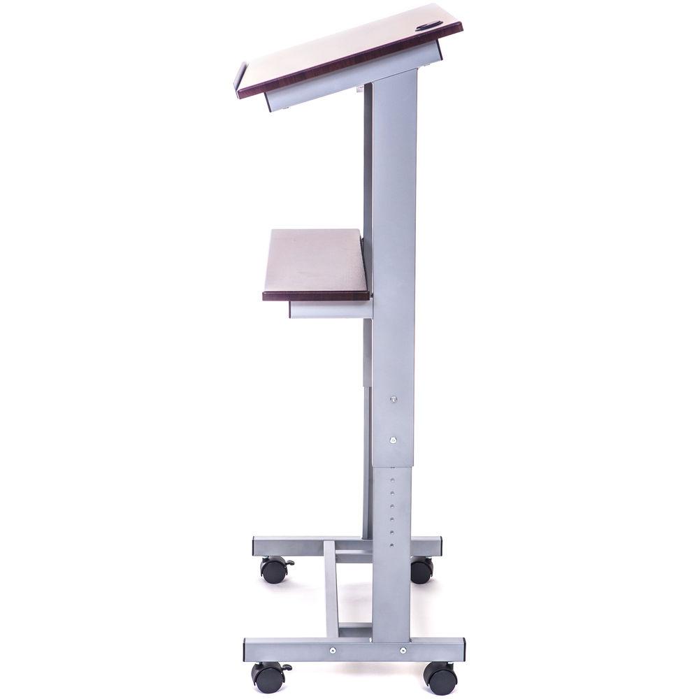 Luxor Rolling Adjustable Height Lectern Podium