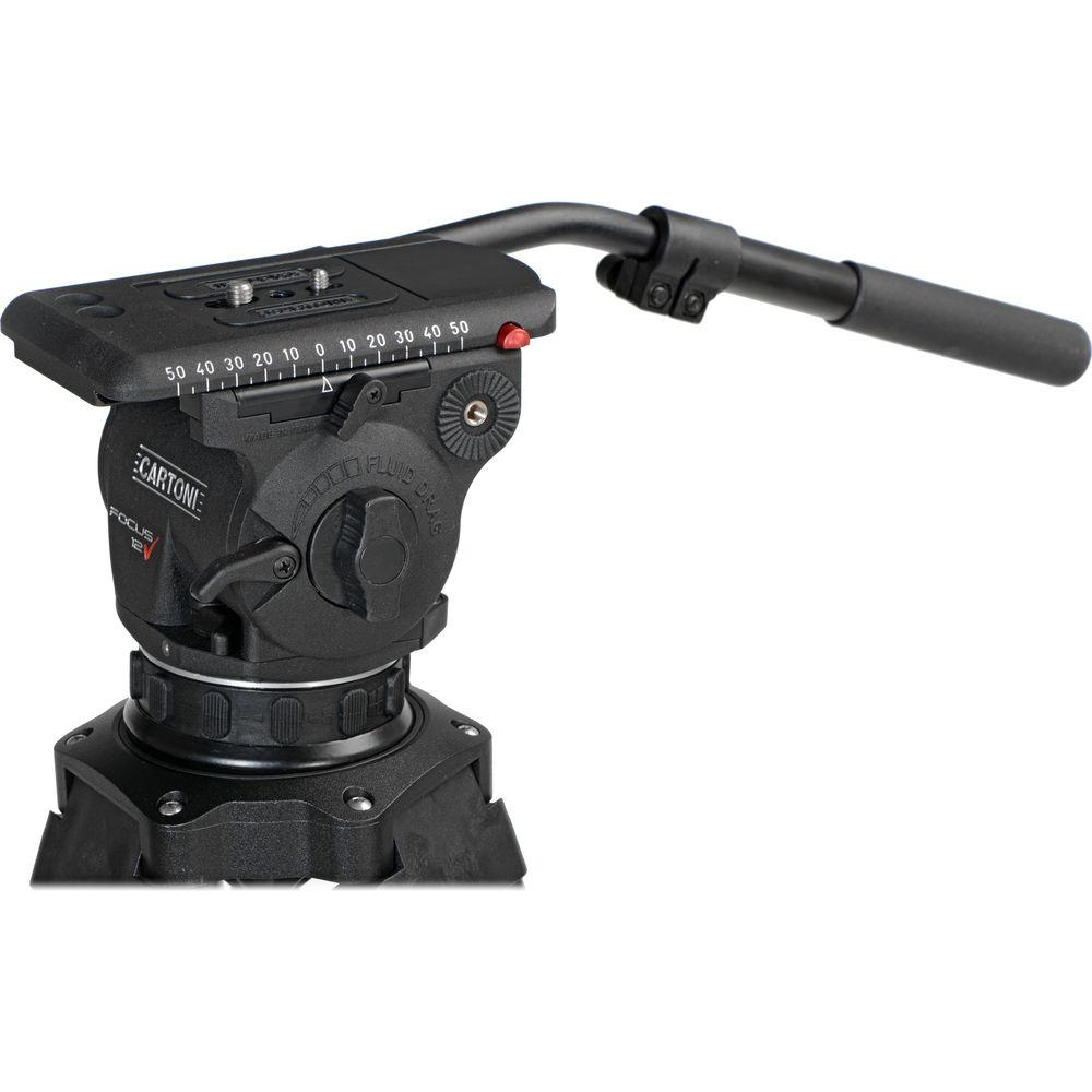 Cartoni Focus 12 Fluid Head with A302 Tripod Legs & Mid-Spreader
